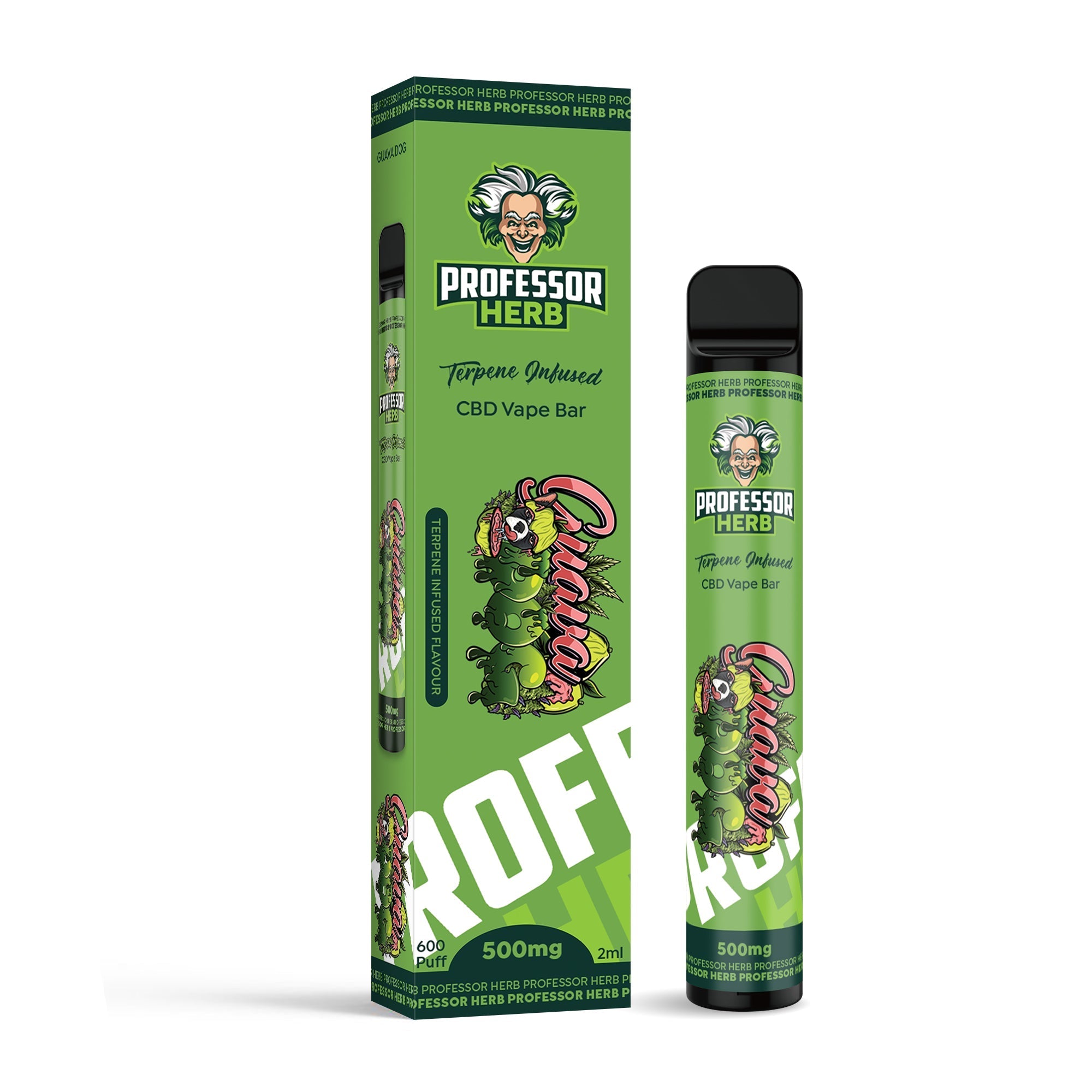Professor Herb Disposable CBD Vape Pen 500mg - Guava Dog CBD NectarNurse Professor Herb Disposable CBD Vape Pen 500mg - Guava Dog CBD NectarNurse