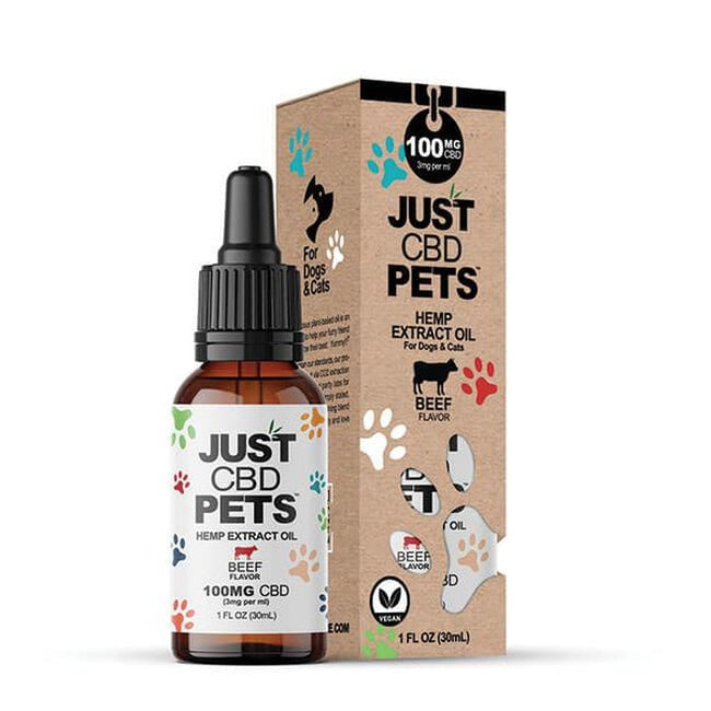 JUSTCBD Oil For Pets 30ml – Beef